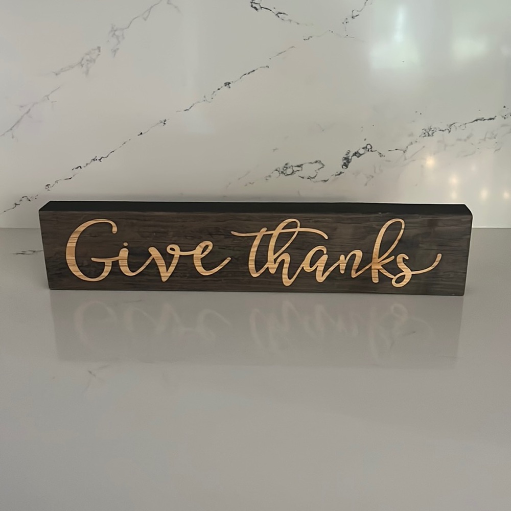 Wood sign